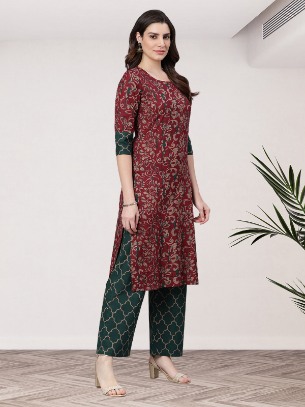 Idalia Pure Cotton Kurta Set with Dupatta