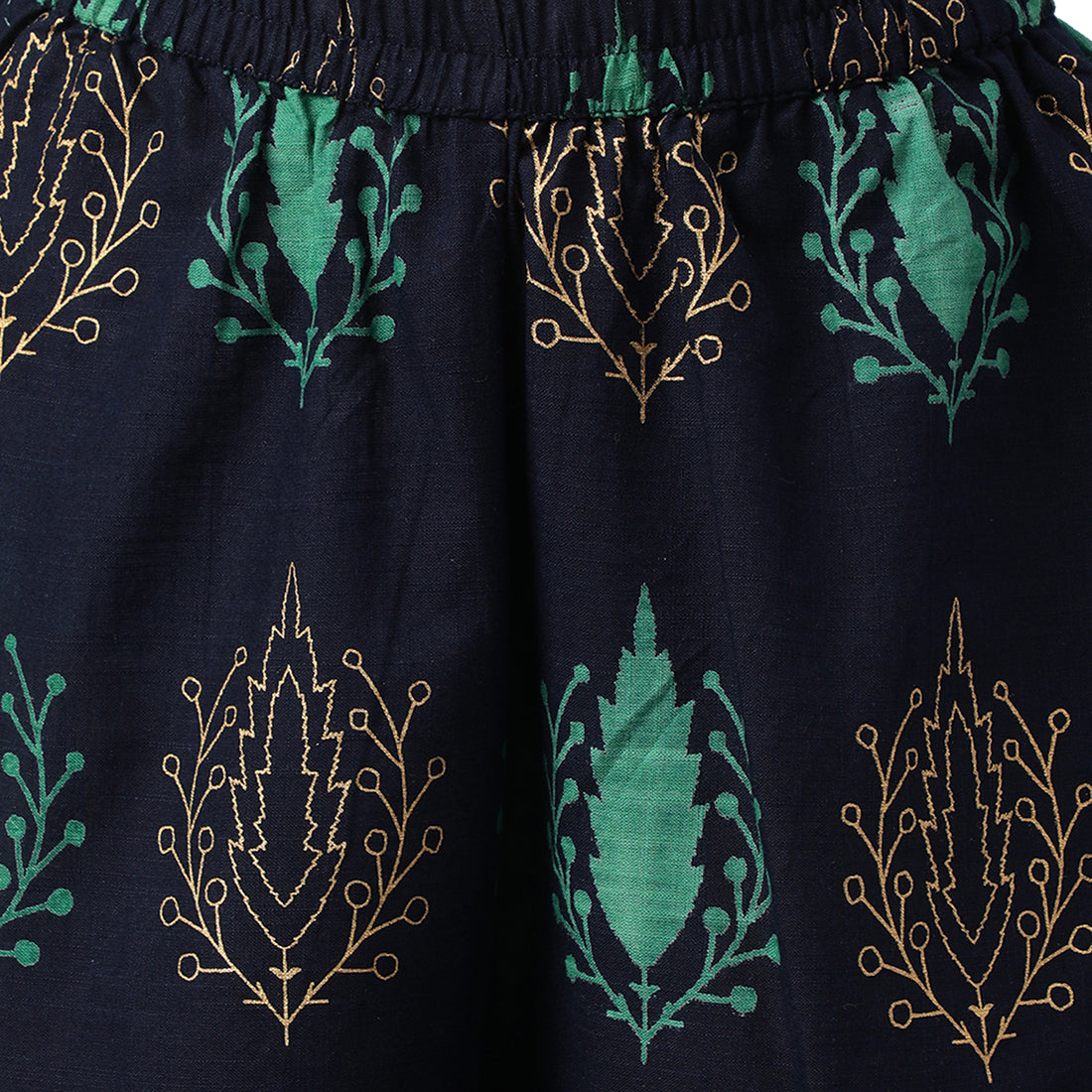 Idalia Navy Blue And Light Pink Cotton Kurta Set