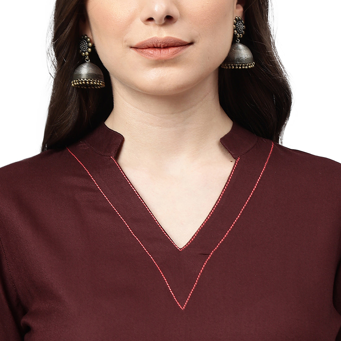 Idalia Solid Coffee Color Rayon Kurta Set