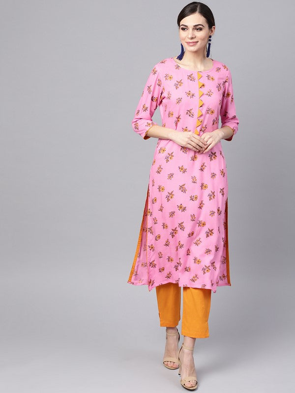 idalia-pink-rayon-kurta-with-mustard-cotton-pants-ikrt0213-1