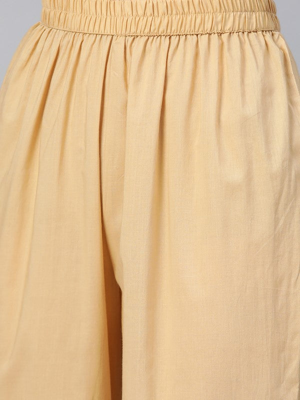 idalia-gold-print-persian-green-kurta-with-beige-pants-5
