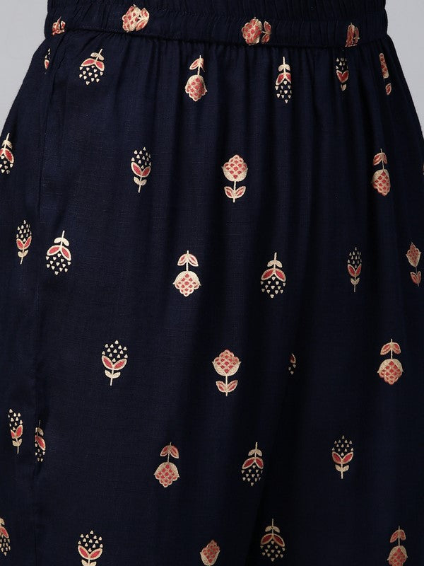 idalia-navy-blue-gold-print-kurta-with-pants-6