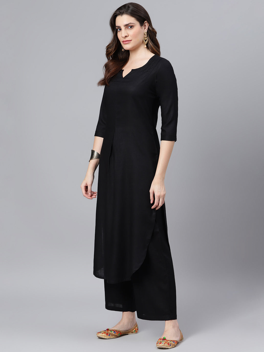 idalia-black-straight-kurta-with-pants-and-printed-dupatta-3