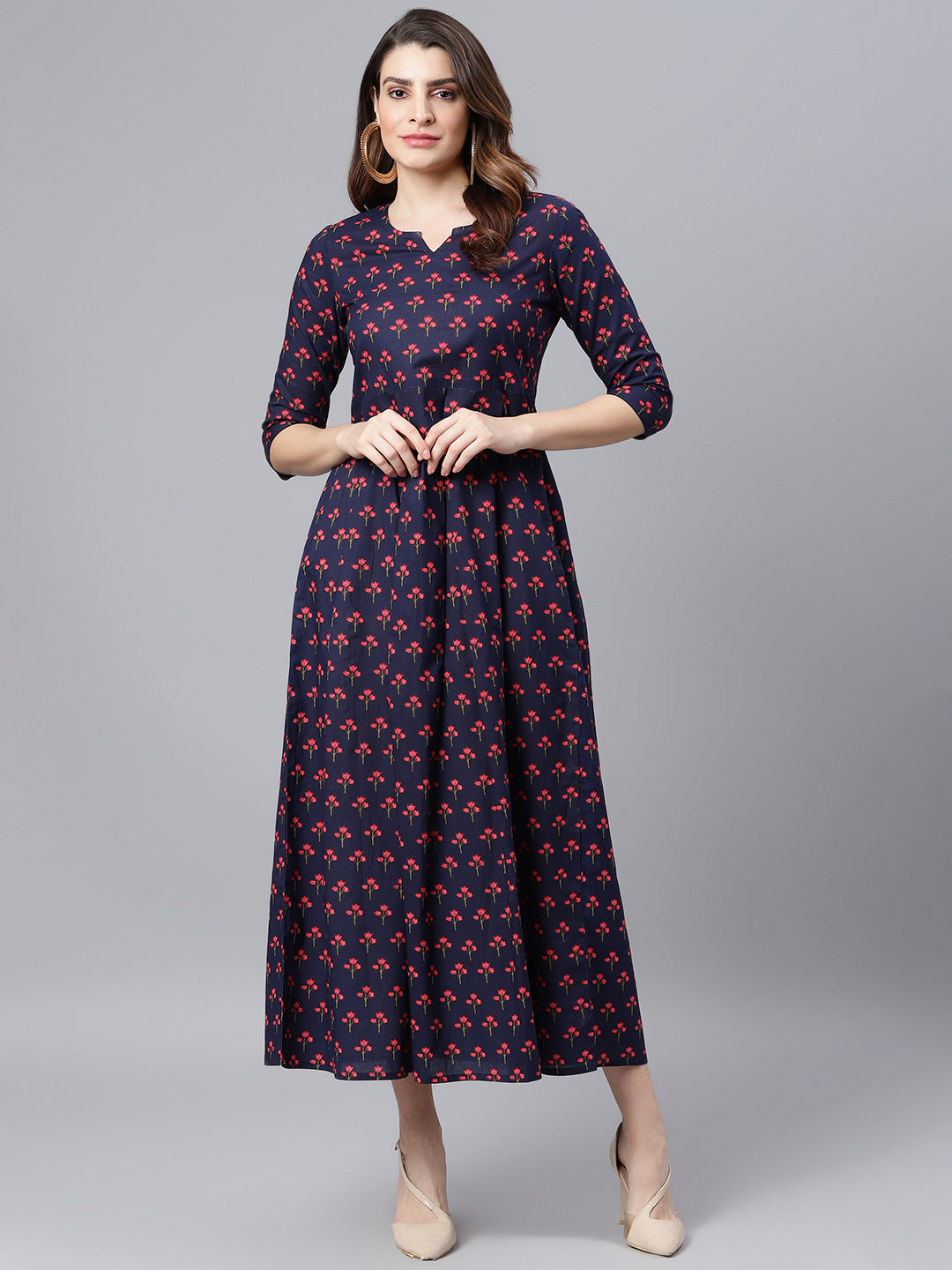 idalia-navy-blue-printed-dress-1