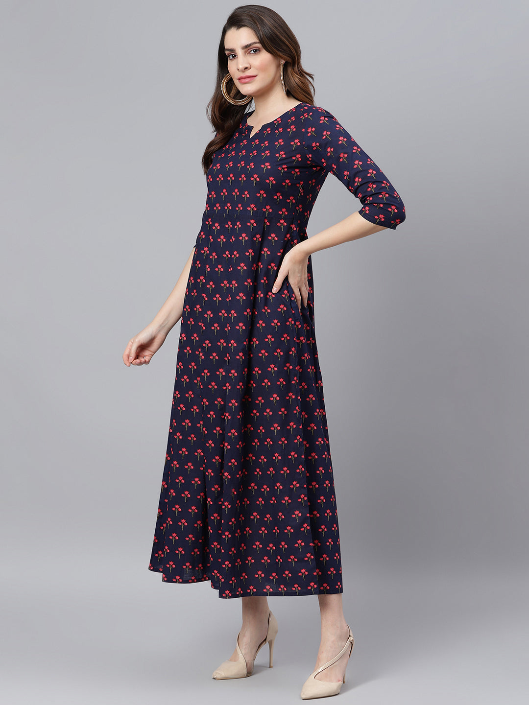 idalia-navy-blue-printed-dress-3