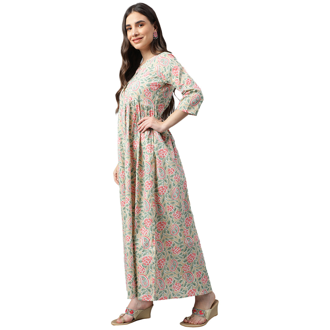 Idalia Multicolor Printed Cotton Dress