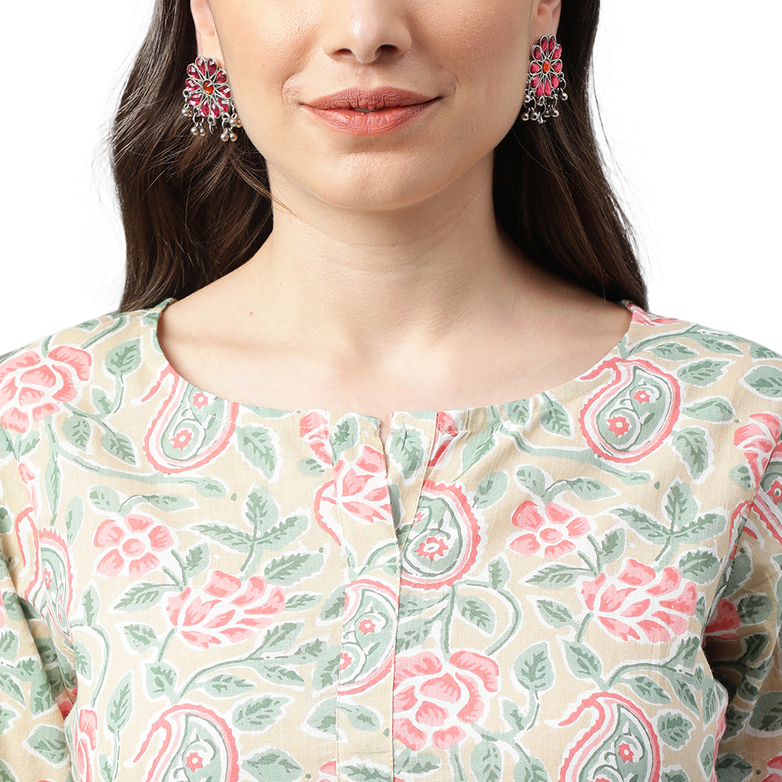 Idalia Multicolor Printed Cotton Dress